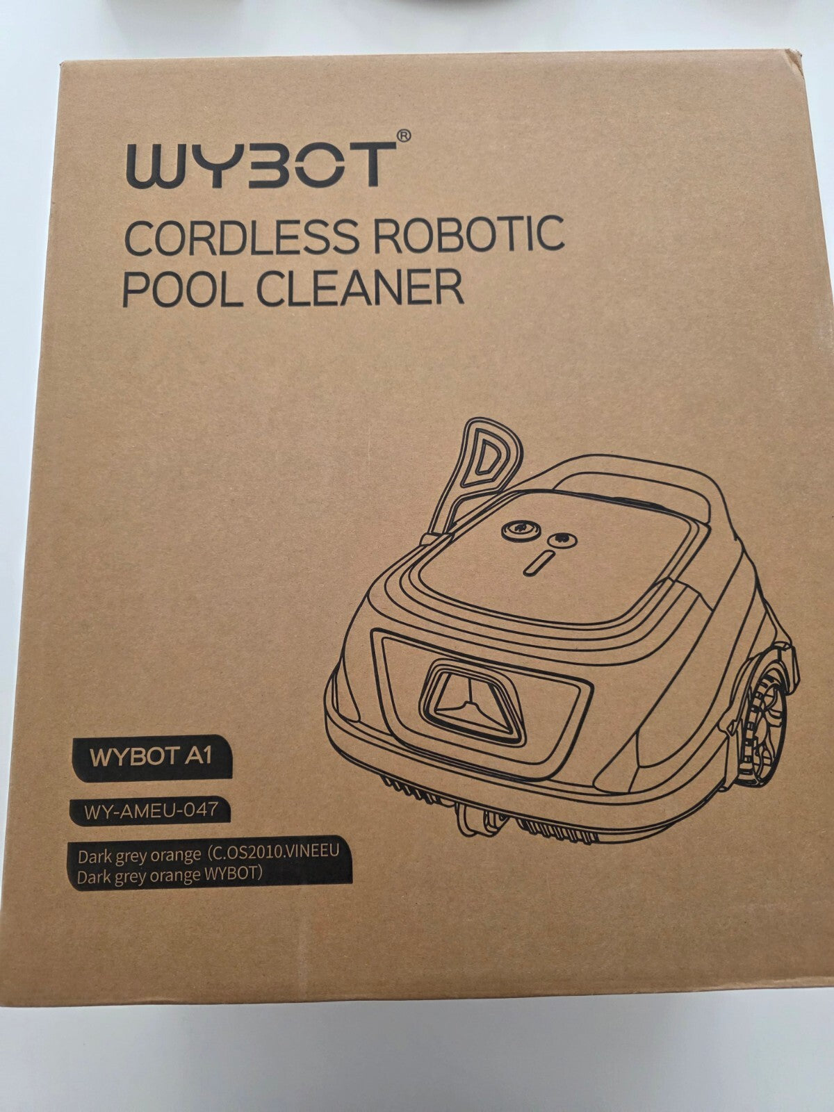 A1 Automatischer Poolsauger Akku 120 Min, Doppelfilter, für Flachbecken bi