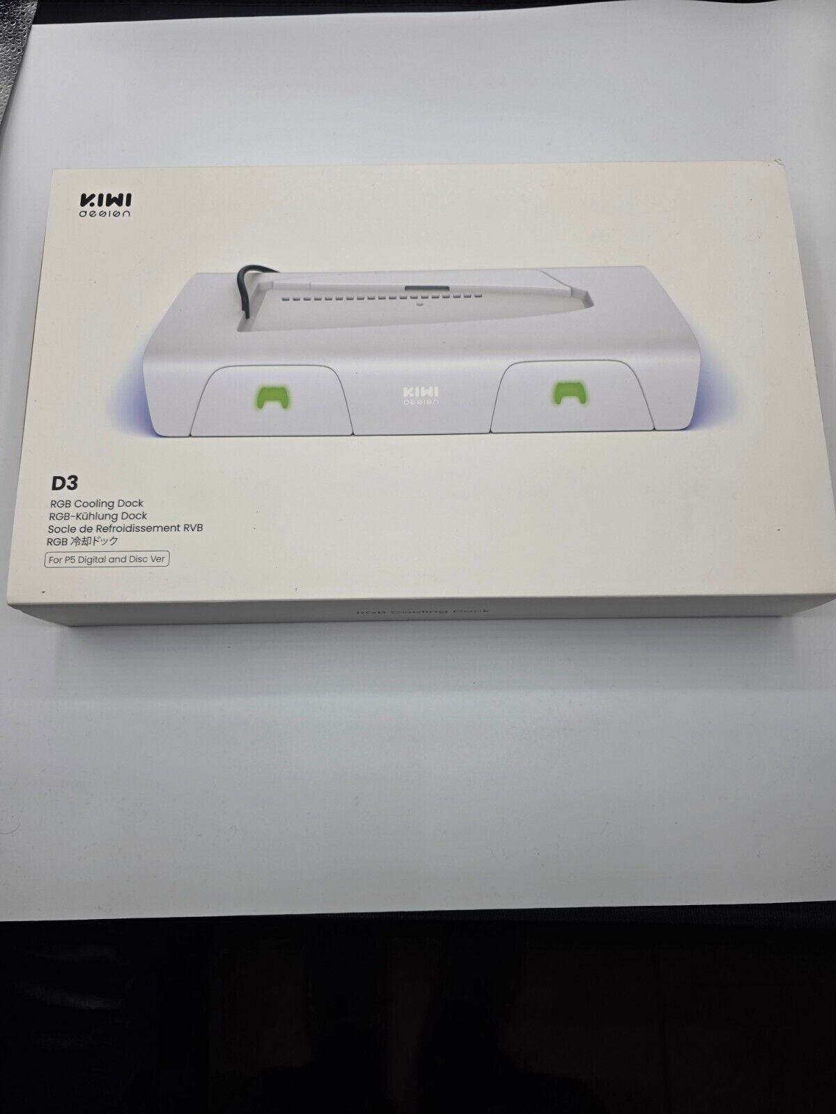 design D3 PS5 Slim Kühlstand RGB Ladestation 2 Ventilatoren