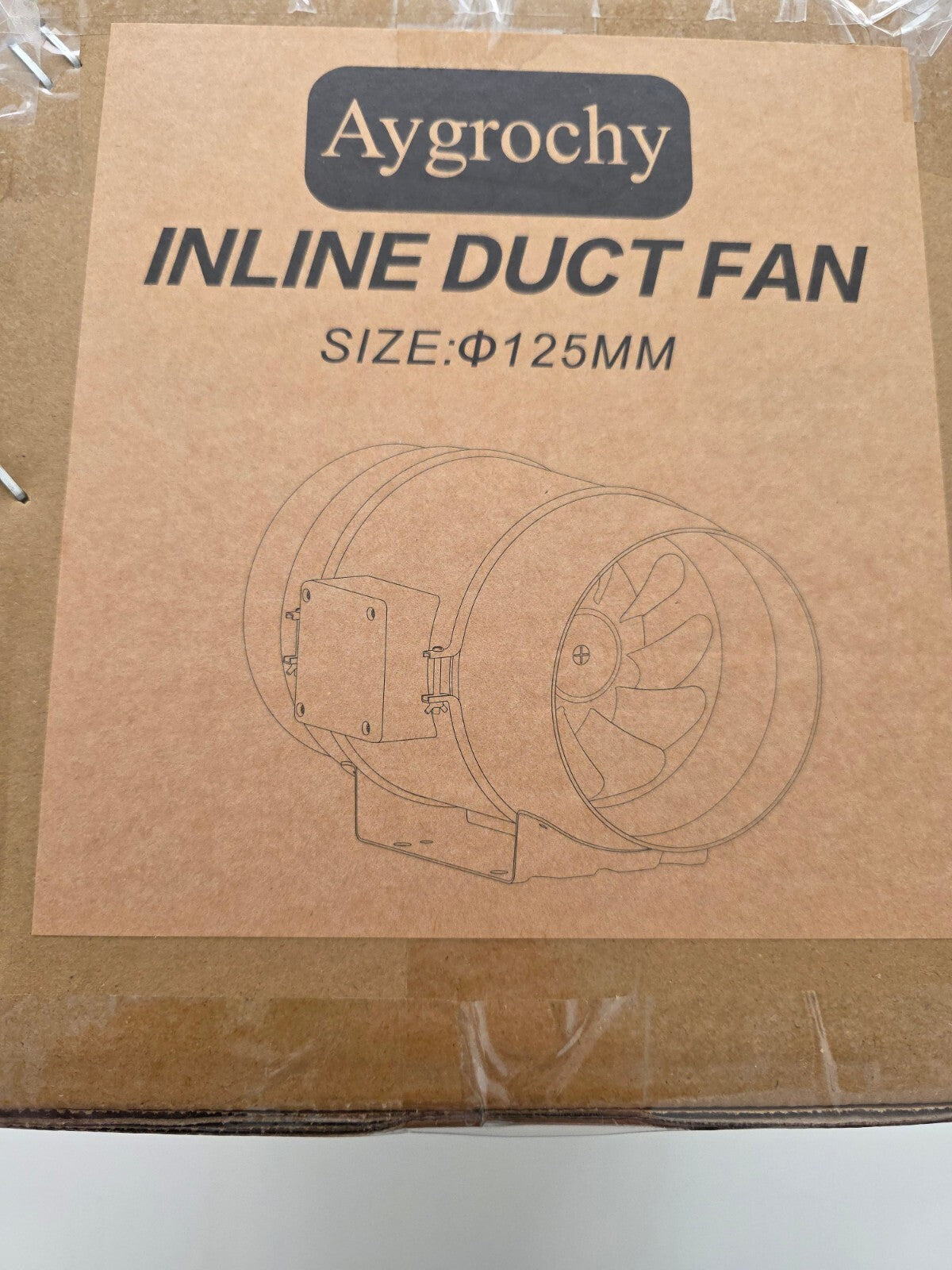 125mm WiFi Rohrventilator 416m³/h EC-Motor Temperatur-Feuchtigkeitsregler