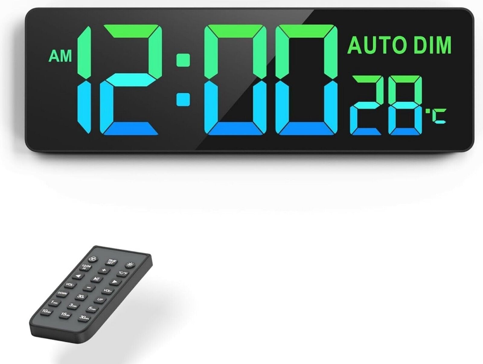 16,5 Zoll LED Wanduhr Timer 8 Farben Fernbedienung