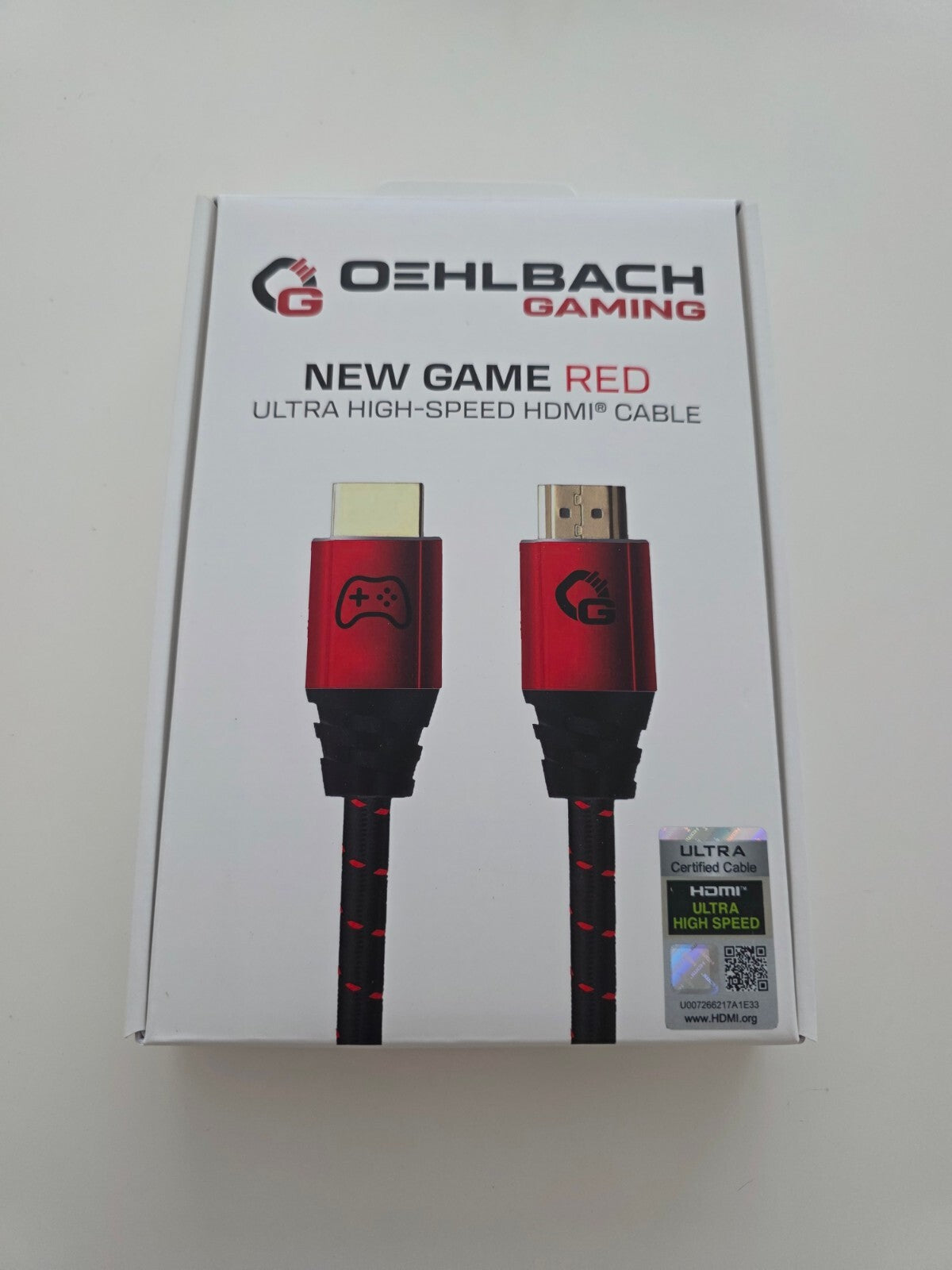 OEHLBACH New Game Red 2m HDMI 2.1b Kabel 8K@60Hz eARC VRR ALLM PS5 Xbox