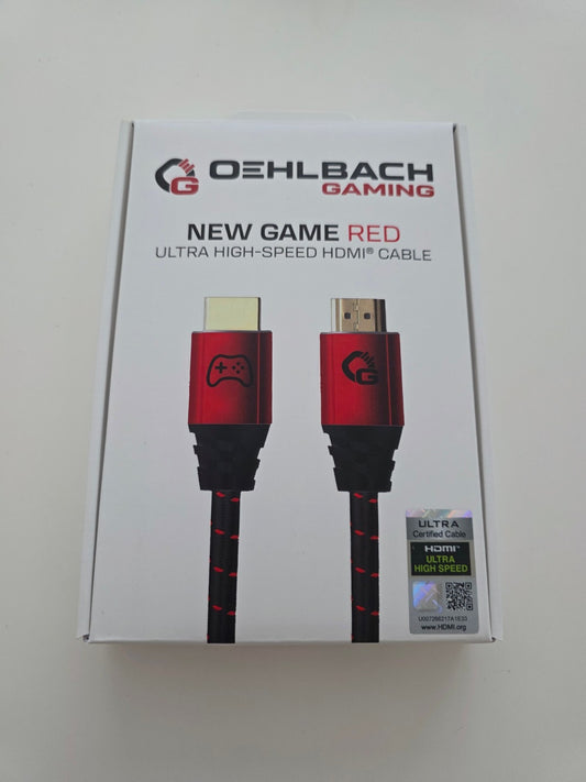 OEHLBACH New Game Red 2m HDMI 2.1b Kabel 8K@60Hz eARC VRR ALLM PS5 Xbox