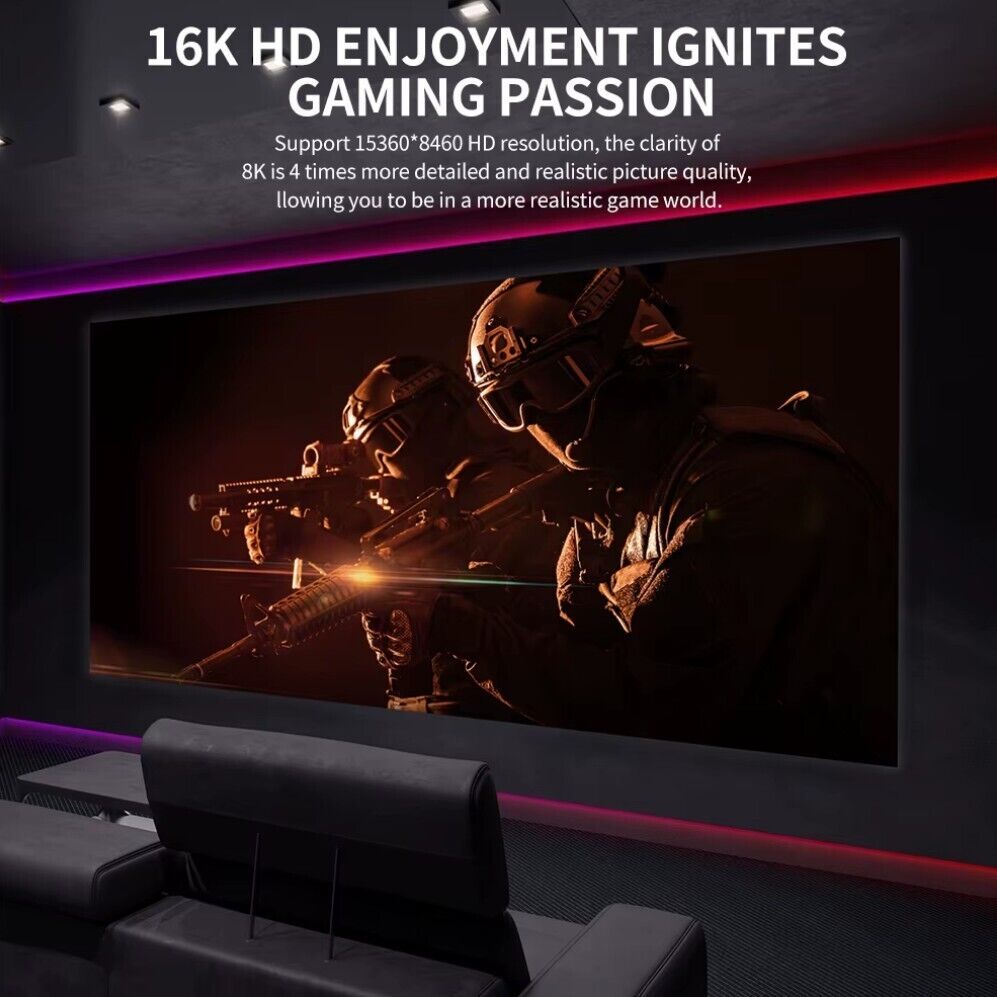 16K Displayport Kabel 2.1 DP 2.1 16K@60Hz 8K@120Hz 4K@240Hz