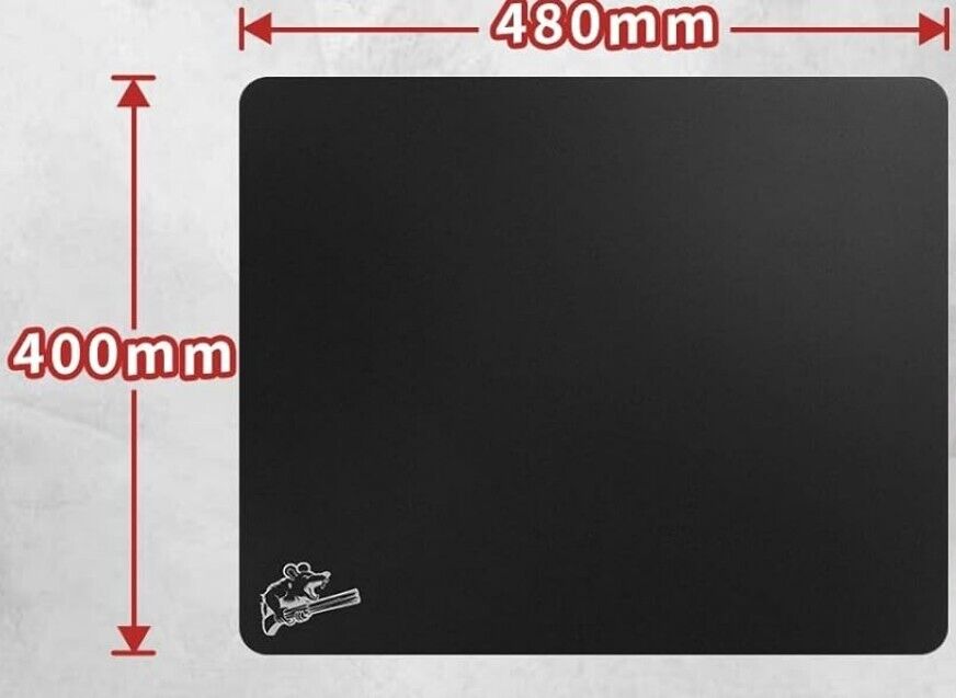 400 x 480 mm Gaming-Mauspad aus gehärtetem Glas – Präzision für FPS-Spiele