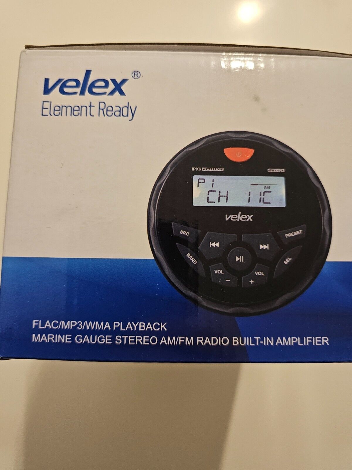 Wasserdicht Bluetooth Marine Stereo-Empfänger mit MP3 Player am DAB+/AM/FM Radio