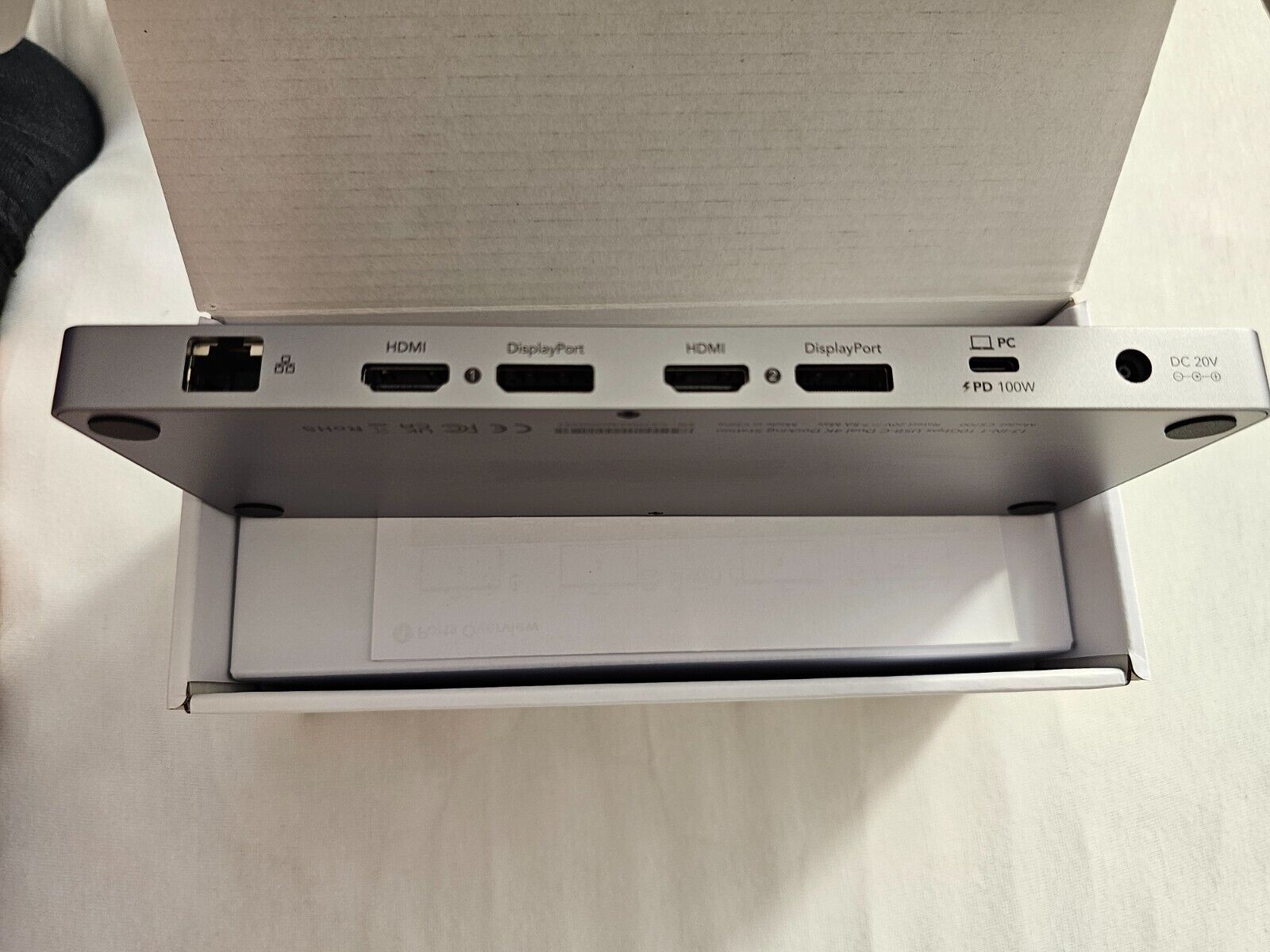 Cudy DisplayLink Dual 4K Universal USB C Dockingstation, 10 Gbit/s USB C, 100 Wa