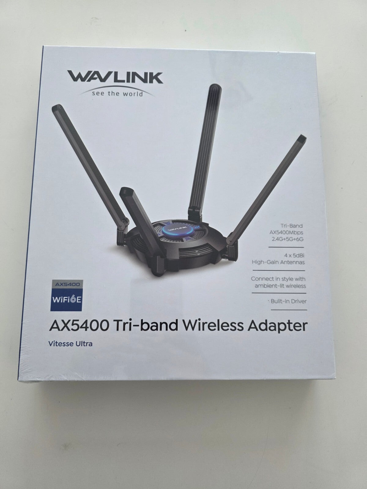 AX5400 WiFi 6E USB WLAN Stick Tri-Band Schwarz Windows 10/11