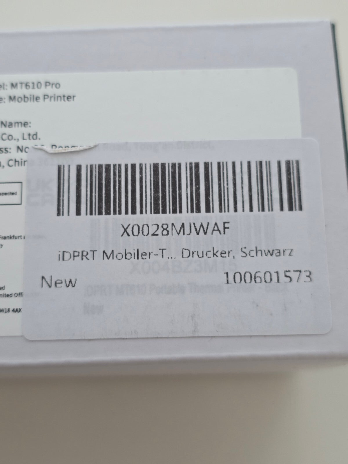 Tragbarer 300 DPI A4 Thermodrucker Bluetooth für iOS, Android, PC