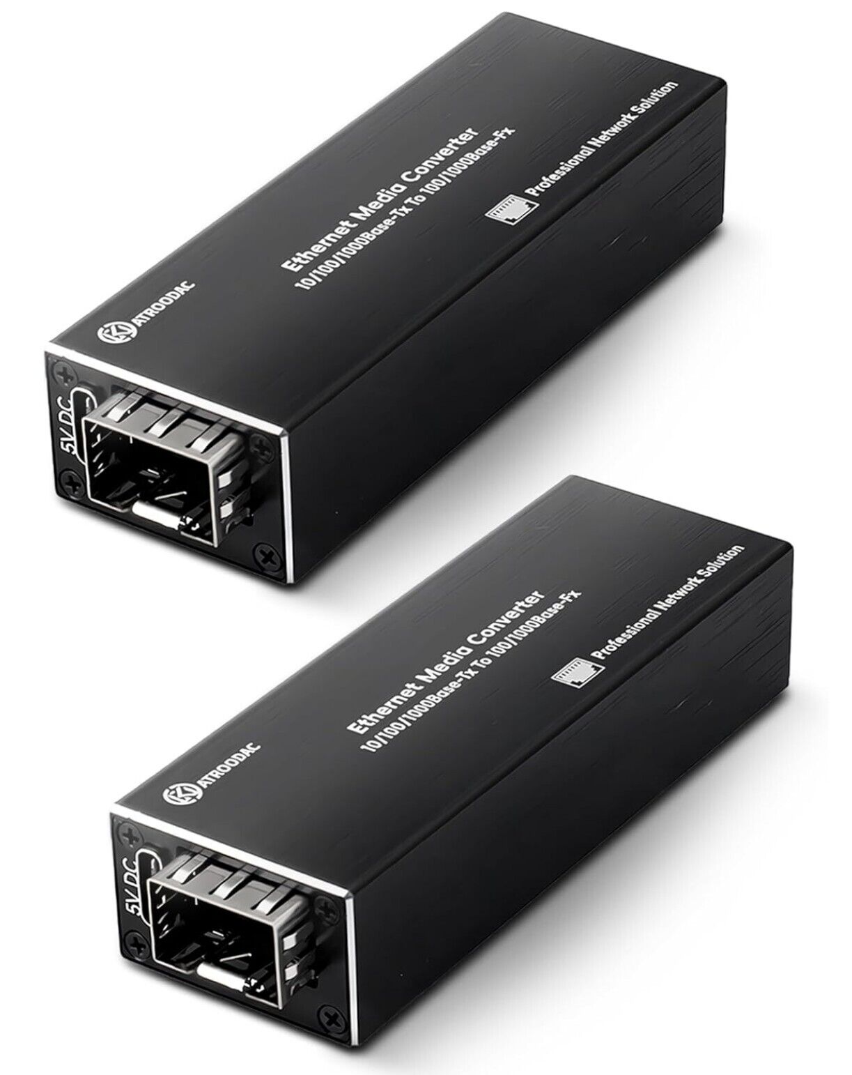Paar Gigabit LWL Medienkonverter SFP zu RJ45 1.25G