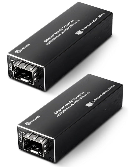 Paar Gigabit LWL Medienkonverter SFP zu RJ45 1.25G