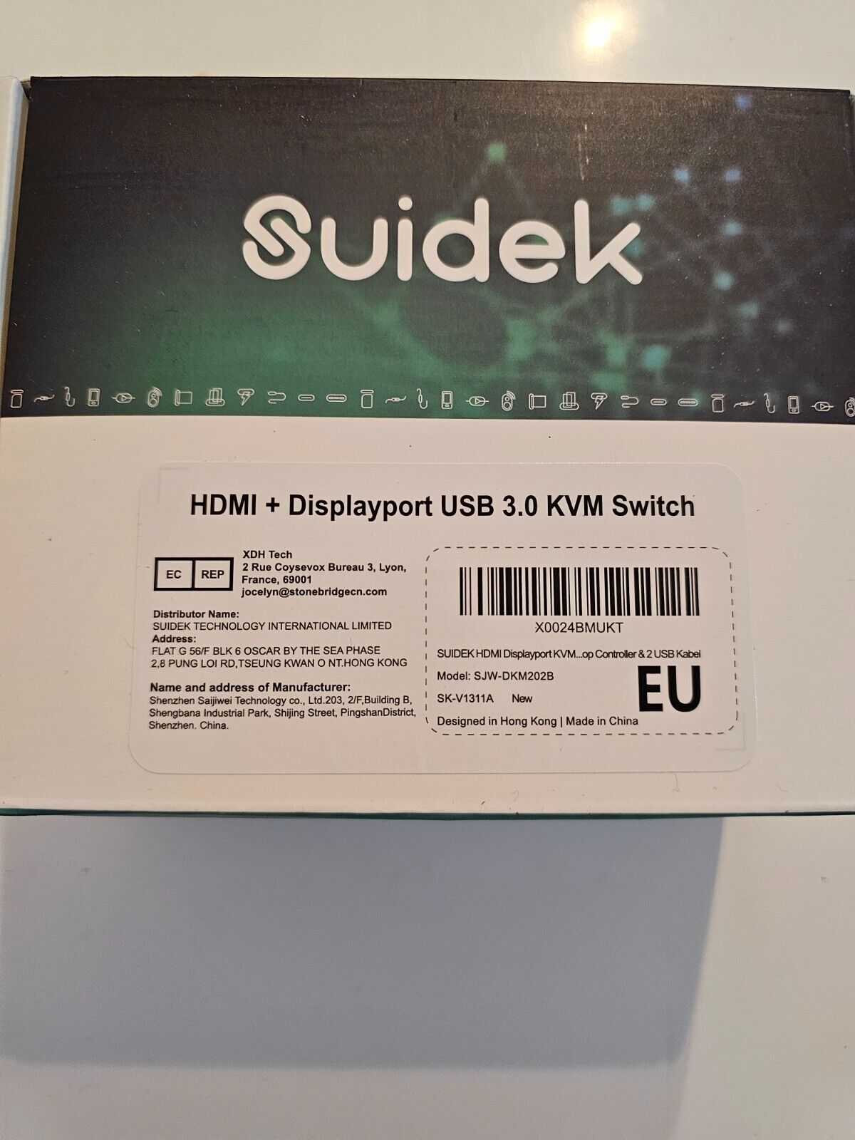 HDMI Displayport KVM Switch, 2 Computer 2 Monitore 4K@60Hz KVM Switcher Dual Mon