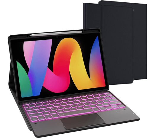 Tastatur Hülle Xiaomi Redmi Pad SE 11 Zoll QWERTZ RGB