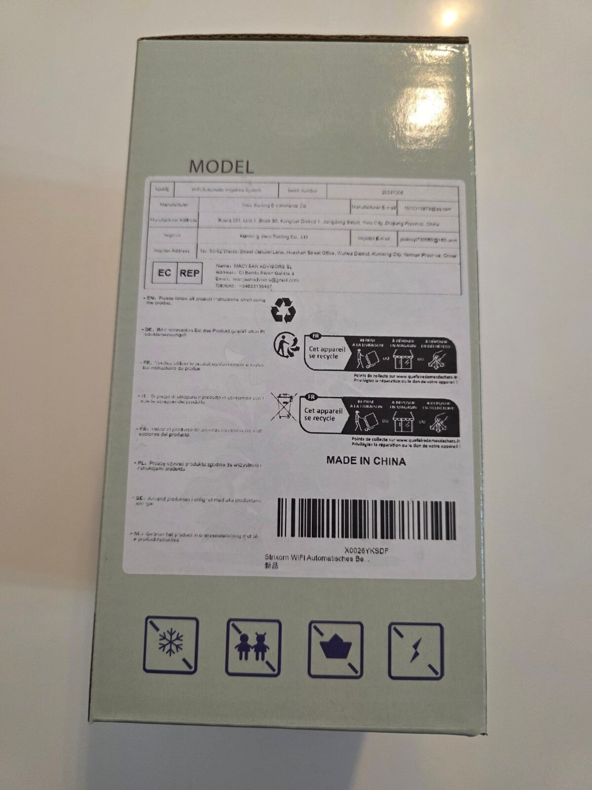 WiFi Bewässerungssystem Tropfset APP-Steuerung 12V