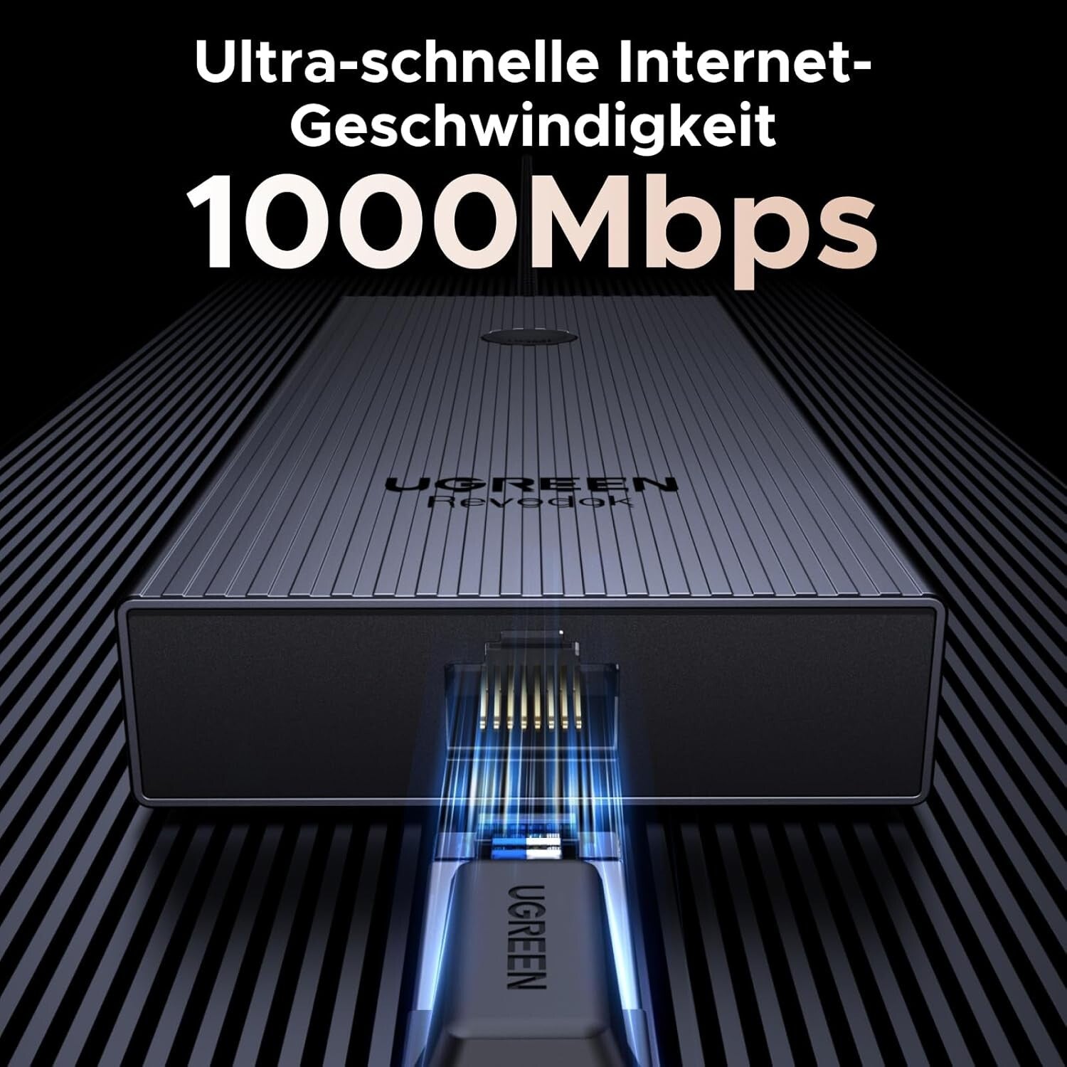 Revodok Pro 9-in-1 USB-C Hub 10Gbps 4K@60Hz HDMI Ethernet PD 100W SD/TF
