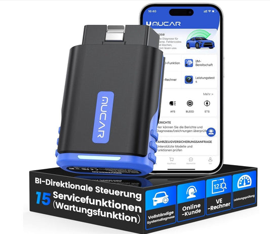 OBD2 Bluetooth Adapter, MUCAR DriverScan OBD2 Diagnosegerät Bluetooth Mit Vollsy