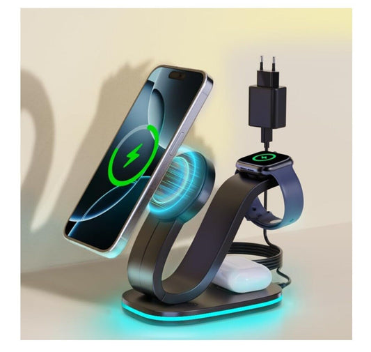 3in1 Mag-Safe Ladestation für iPhone 16 & Apple Watch