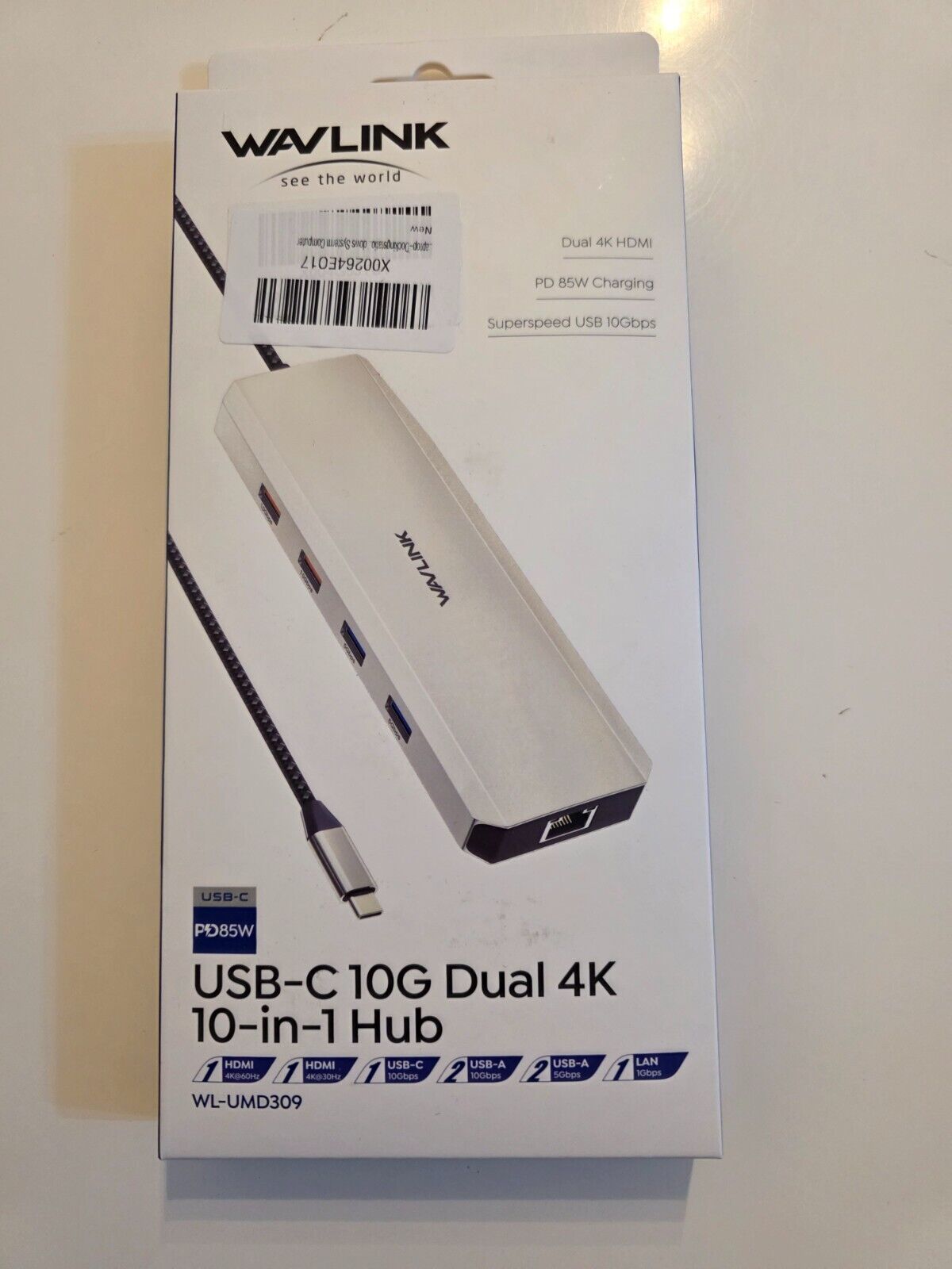 WAVLINK 10G USB-C Docking Station Dual HDMI 100W PD Windows