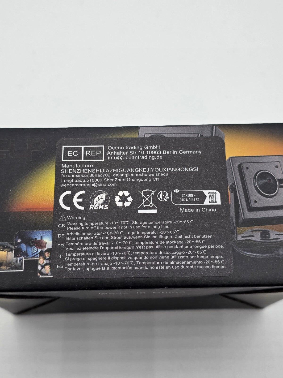 8MP USB Kamera 30fps 105° Weitwinkel Lightburn für PC Raspberry Pi