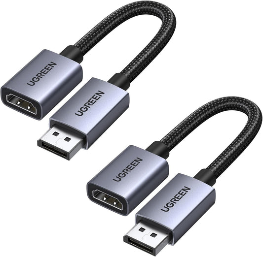 4K DisplayPort zu HDMI Adapter 2 Stück 4K@30Hz