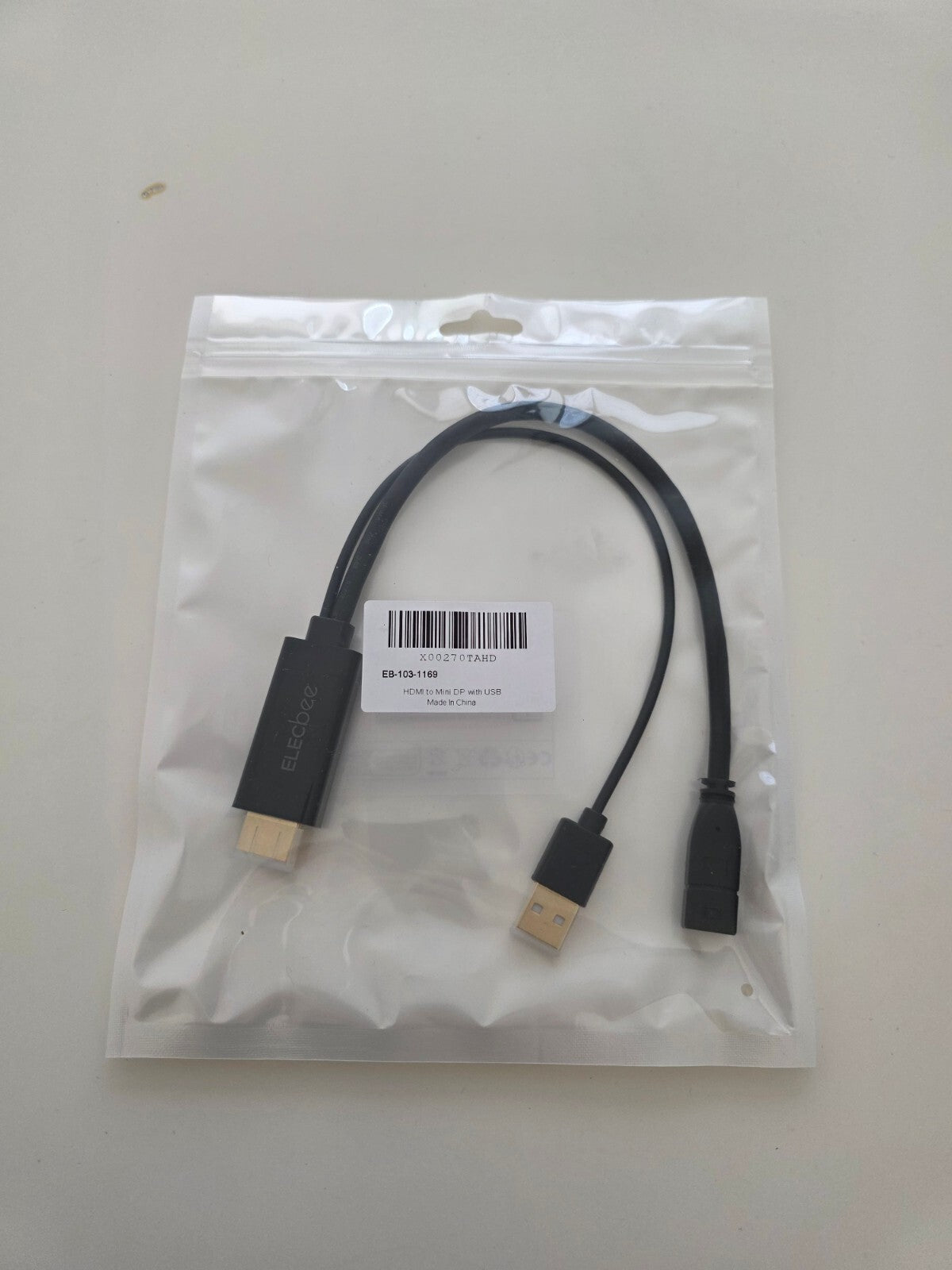 HDMI auf Mini DisplayPort Adapter 4K@60Hz, USB-Aufladung, Unidirektional