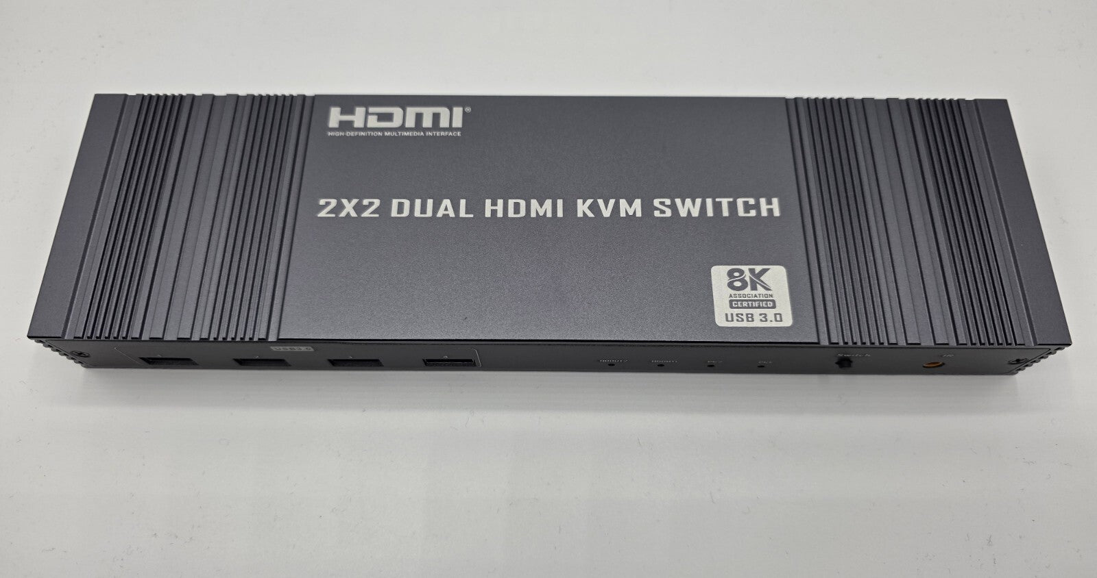 8K Dual HDMI KVM-Switch 8K@60Hz 4K@120/144Hz 1080P@165Hz 2 PC 2 Monitore USB 3.0