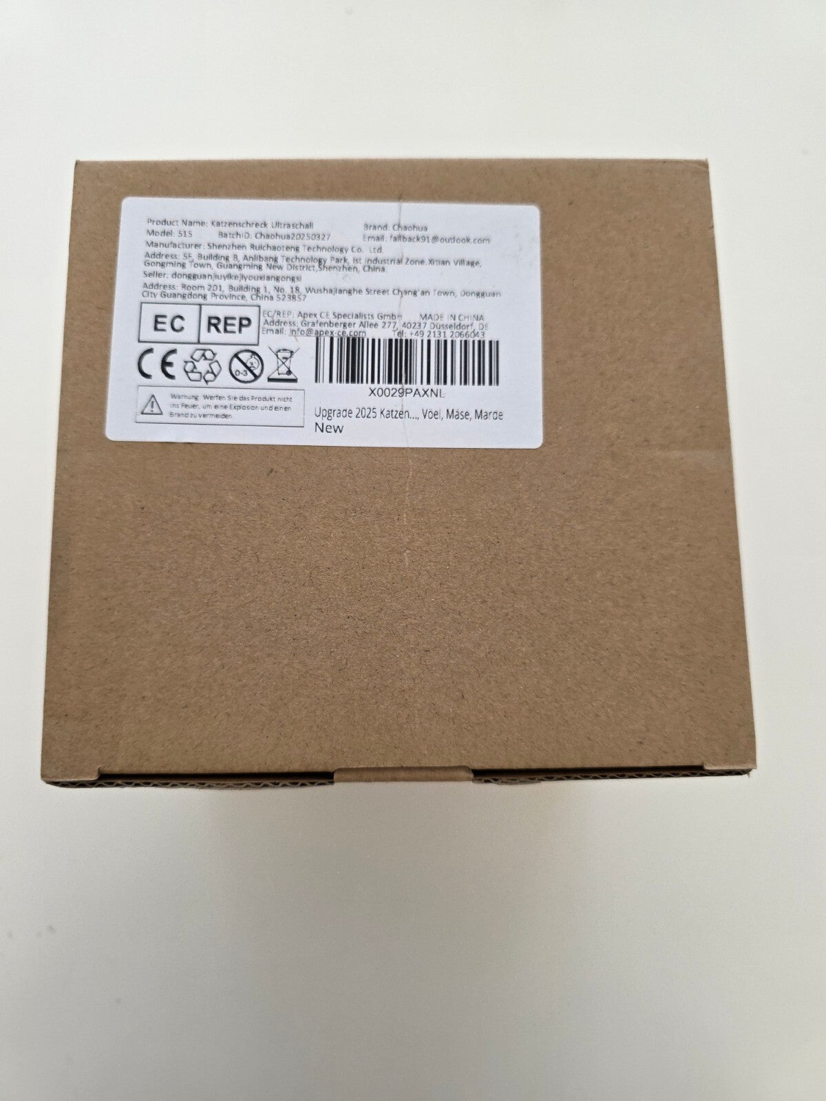 2x Katzenschreck Ultraschall Solar PIR-Sensor 230m² Tierschreck Abwehr