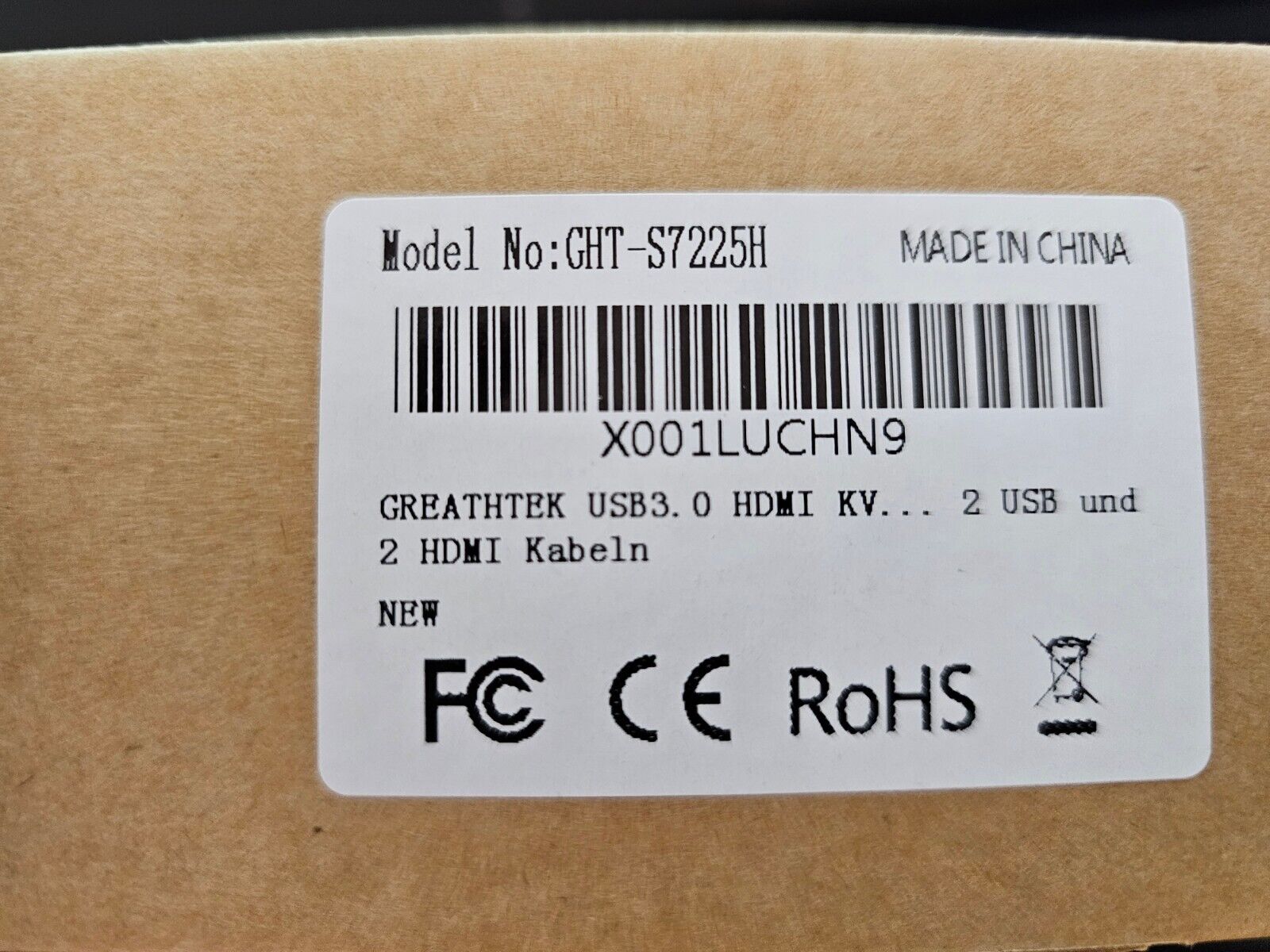 USB3.0 KVM Switch HDMI 2 Port 4K@60Hz, USB3.0, KVM Switch 2 PC 1 Monitor, GREATH