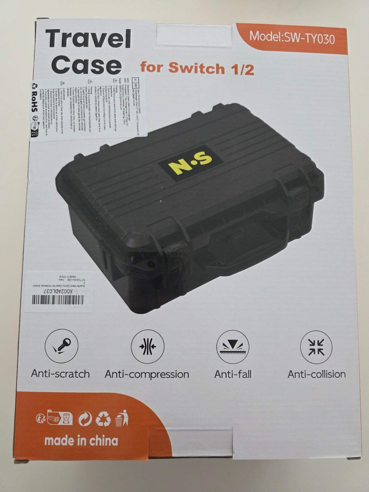 Hartschalen-Tragetasche für Nintendo Switch 2/OLED/Original, Wasserdicht