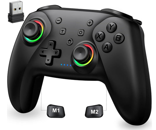 Switch Pro Controller Hall-Effekt LED 1000mAh für Switch PC iOS Android