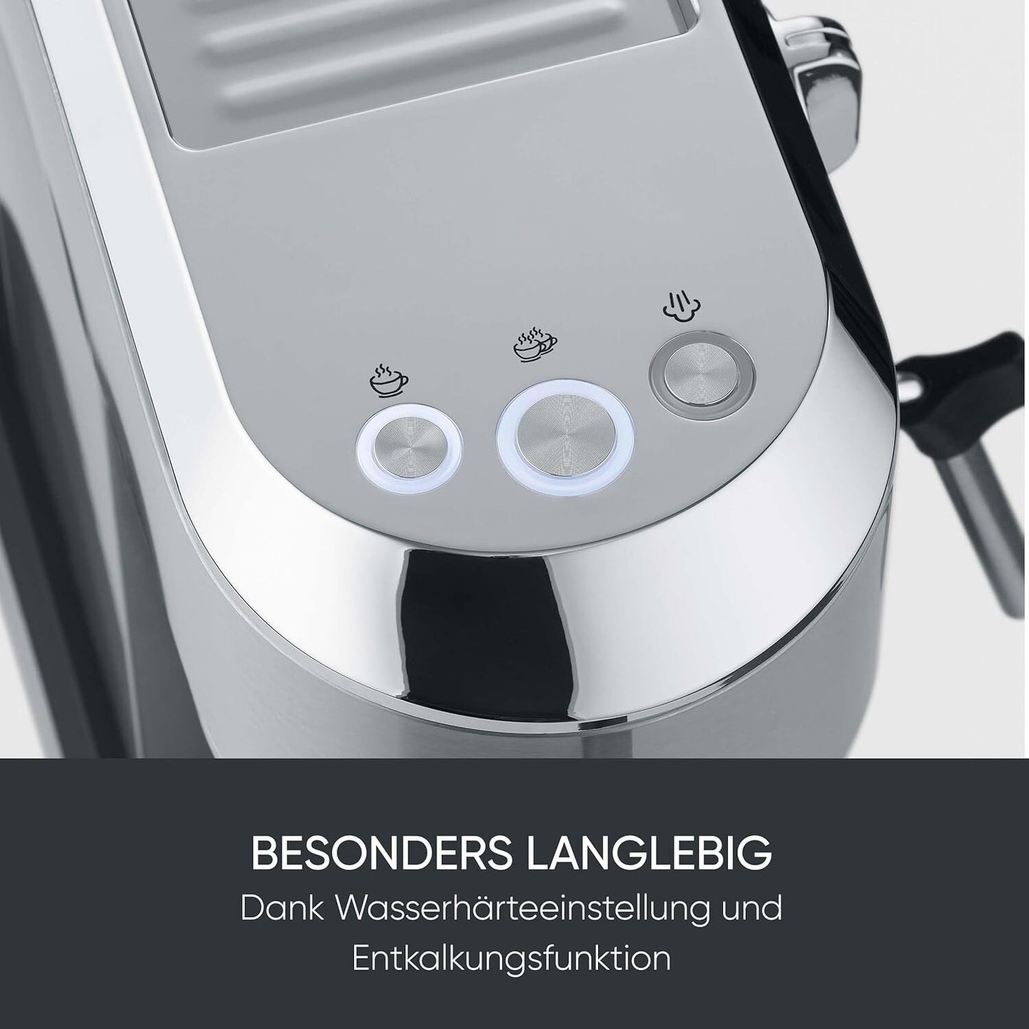 SEVERIN Newspresa Espressomaschine 20 Bar 1L Edelstahl KA 5997