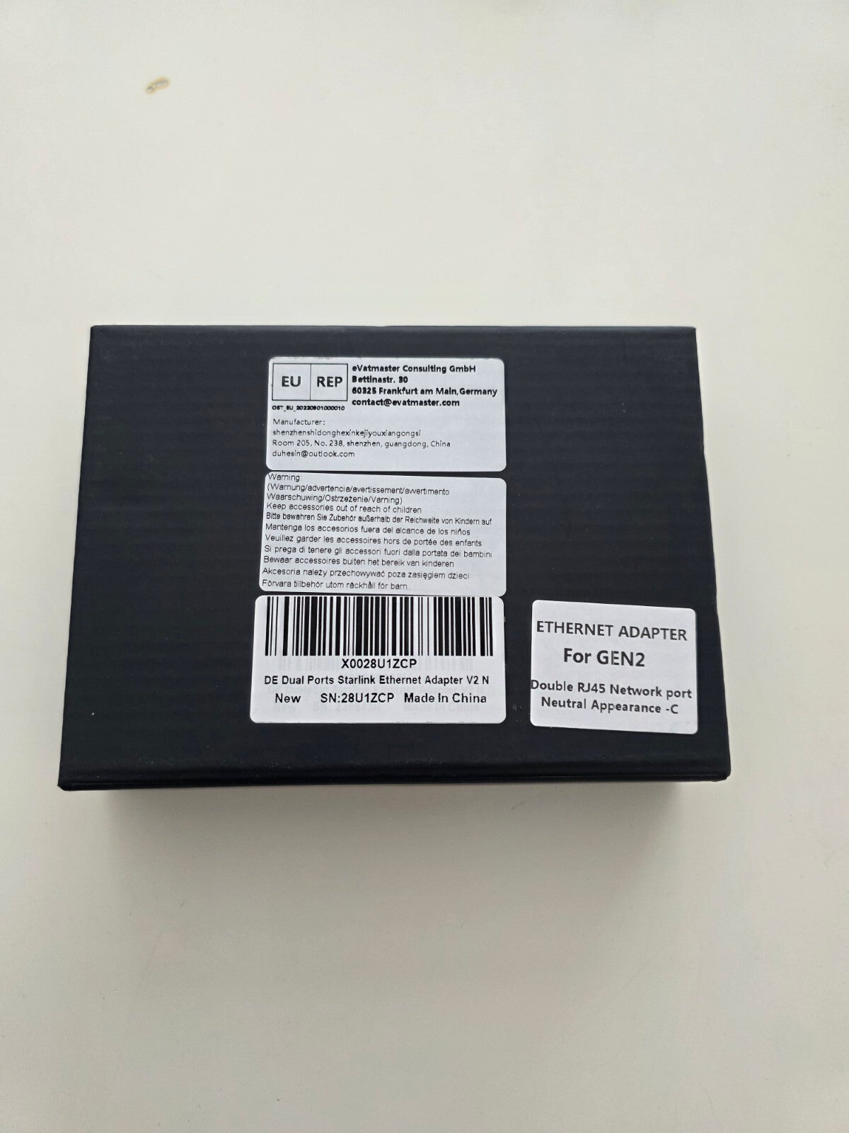 Starlink Gen 2 Ethernet Adapter 2 Ports 1Gbit/s für V2 Satellit