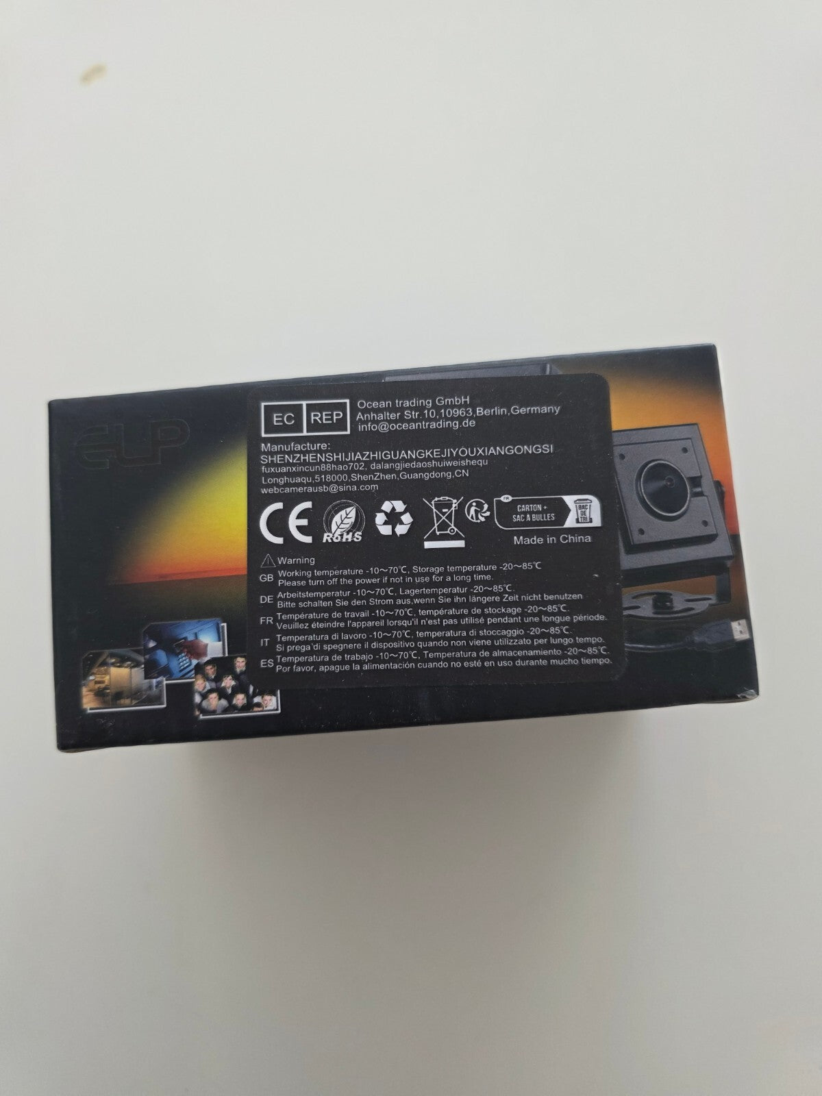 USB Kamera 12MP 4K 3000P 15fps Autofokus 65° Raspberry Pi