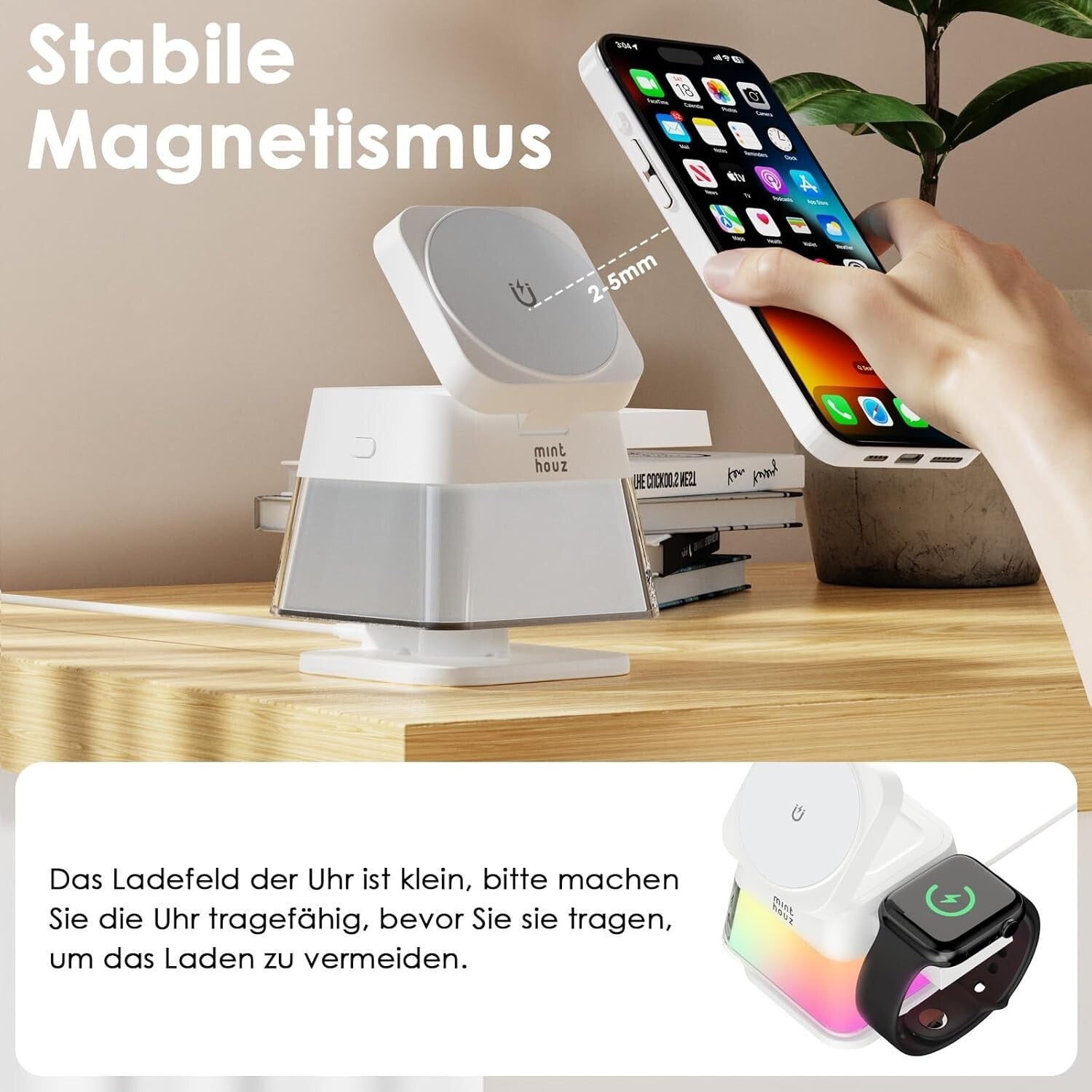 Wireless Charger 15W für iPhone Watch AirPods