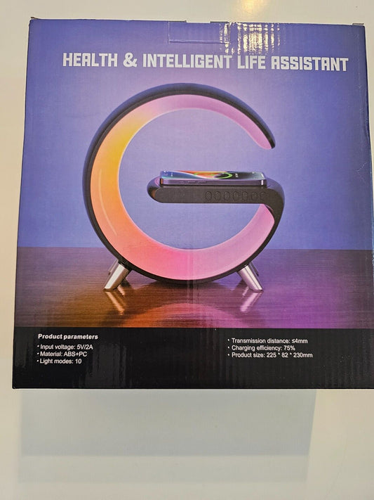 Nachttischlampe mit Ladefunktion, APP control Led Stimmungslicht Tischlampe, EU