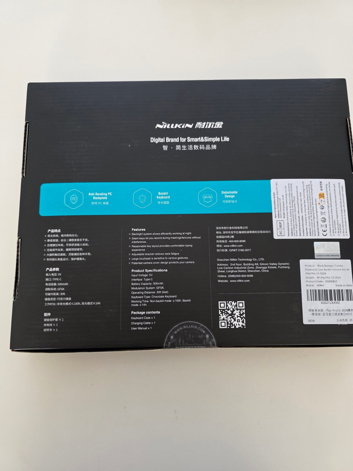 Für iPad Pro 13 Zoll (M4, 2024) Hülle mit Tastatur Trackpad 7-Farben