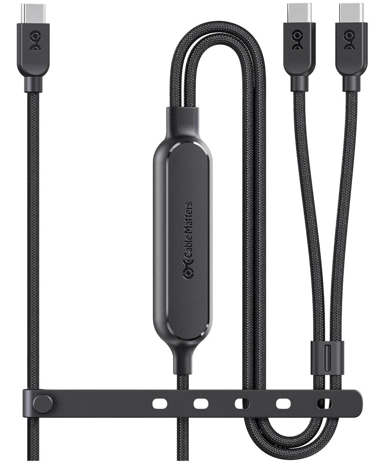 USB-C Multiladekabel 1,8m 140W PD 480Mbps Y-Splitter