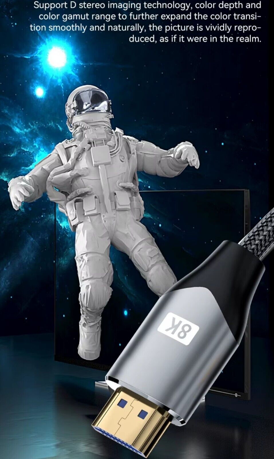 8K HDMI 2.1 Kabel 8K@60Hz und 4K@120Hz für PS4 PS5 HDTV ARC