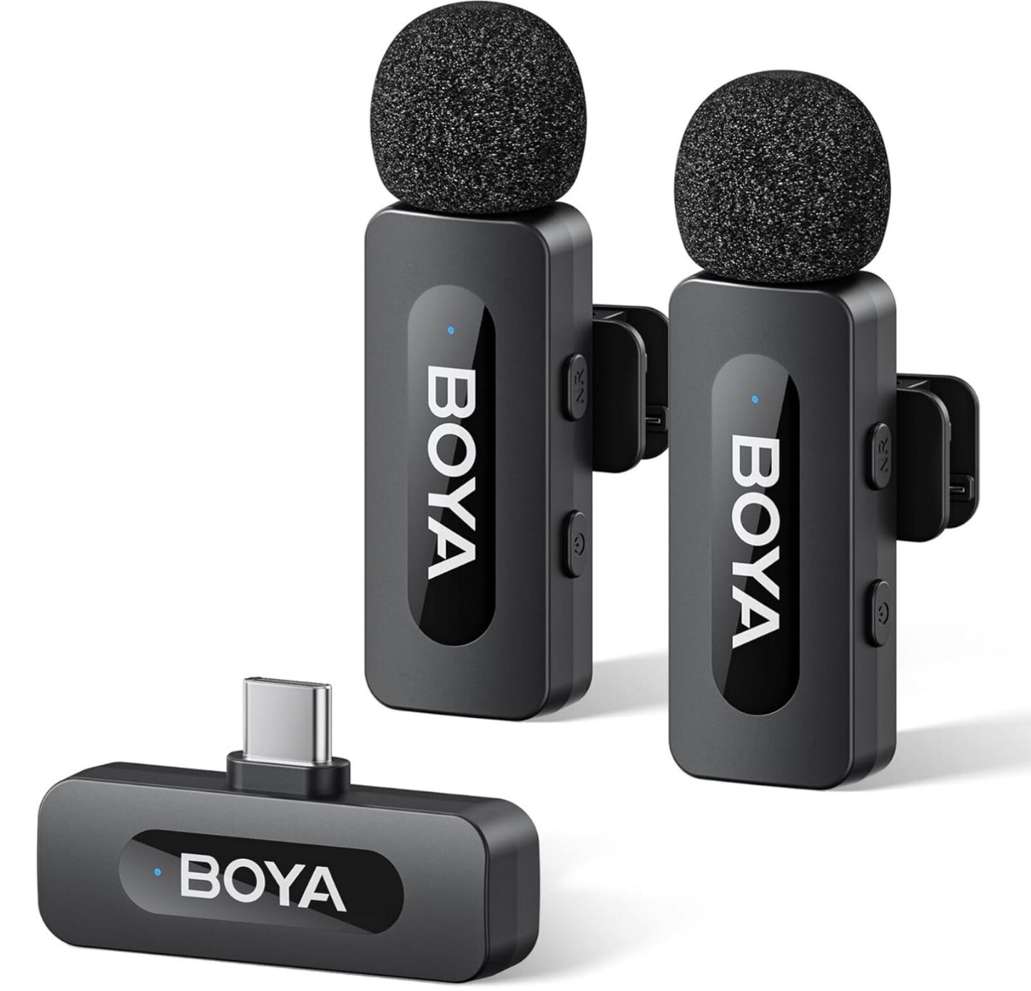 Kabelloses USB-C Mikrofon 8K 48kHz für iPhone Android Videoaufnahmen