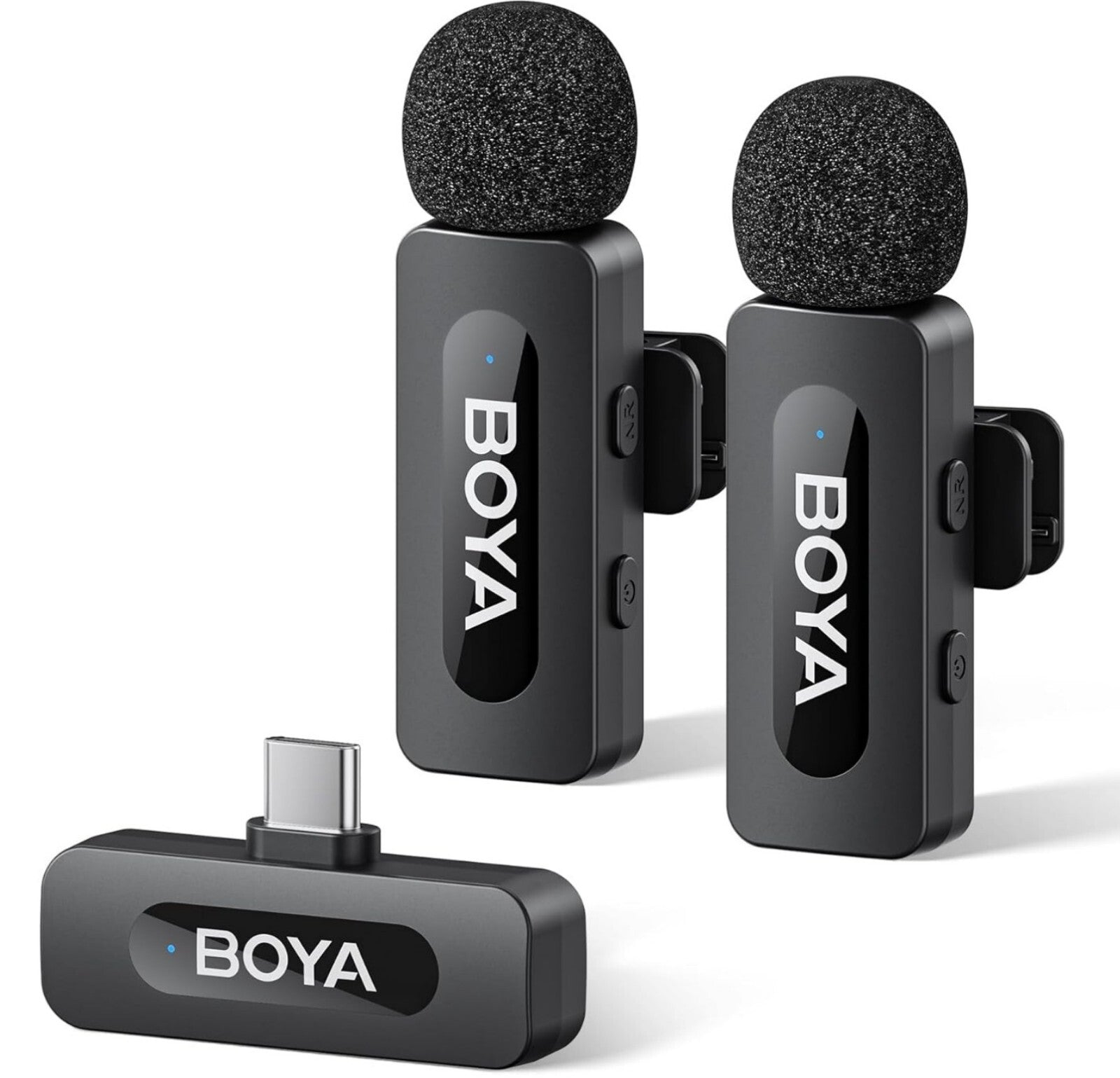 Kabelloses USB-C Mikrofon 8K 48kHz für iPhone Android Videoaufnahmen