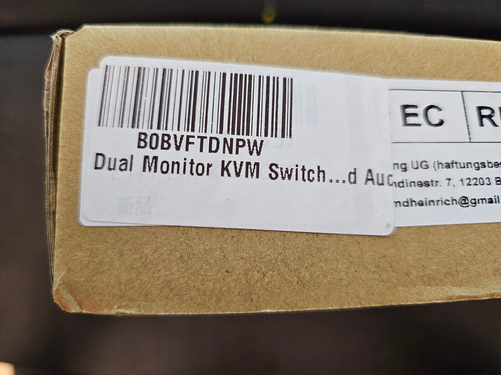 USB 2.0 KVM Switch Dual Monitor HDMI 2 Port, Unterstützt EDID, 4K@60Hz KVM Switc
