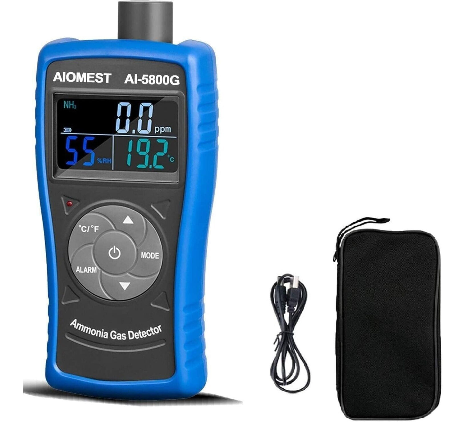 Gasmelder, AI-5800G Ammoniak-Gas-Detektor, 0~100PPM NH3 Iuftqualität Messgerät f