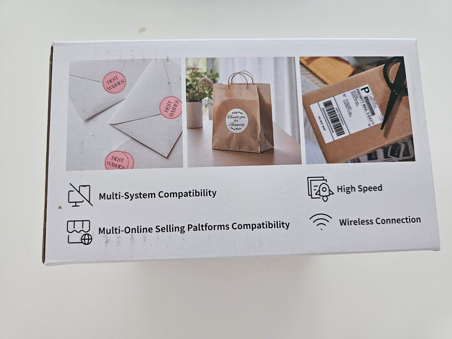 DHL Etikettendrucker, 249 WiFi Thermodrucker 4x6 Label Printer für Barcode, Vers