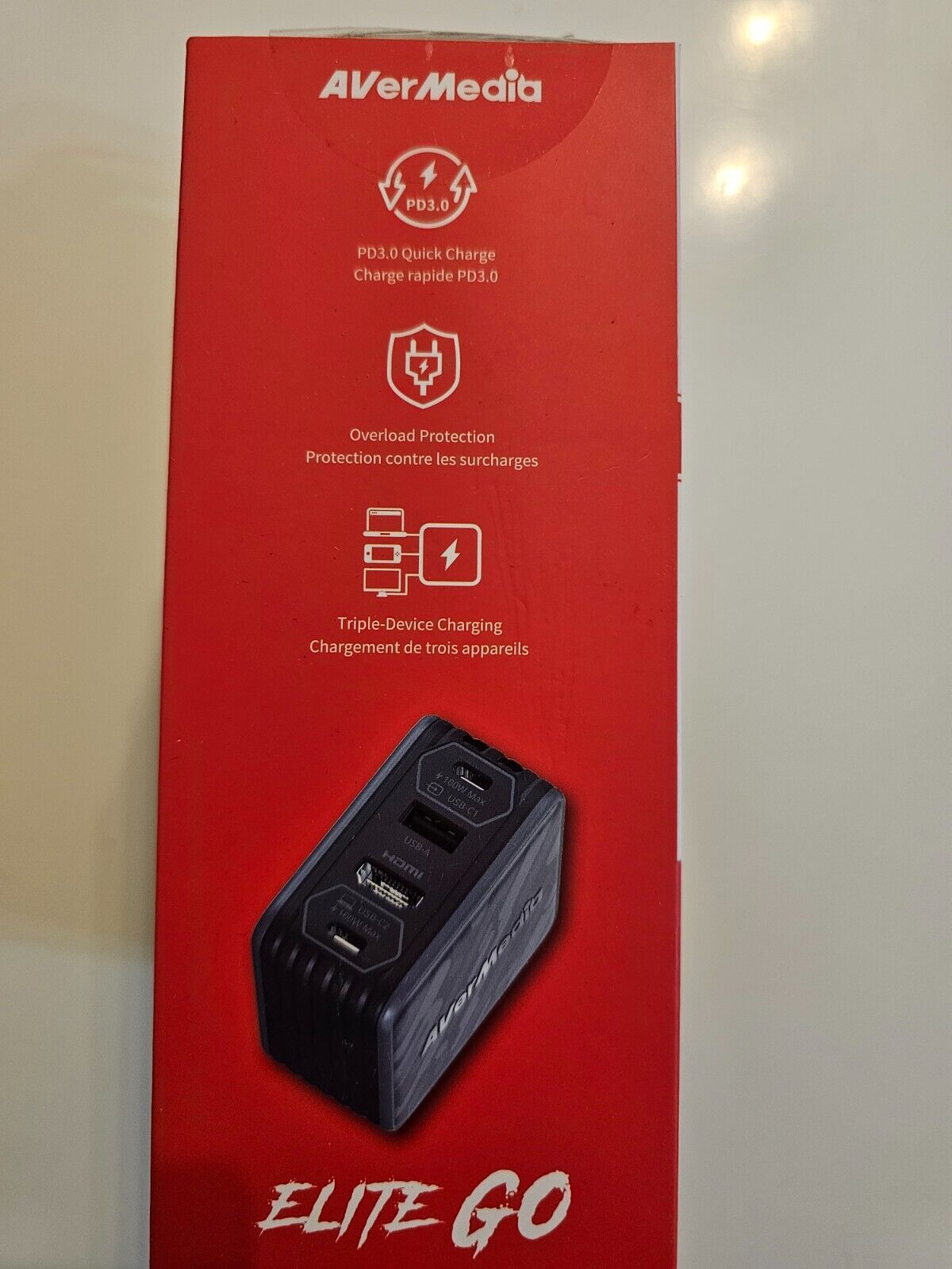 AVerMedia Capture-Karte für Streaming, 1080p60 HDMI, Tragbares Ladegerät für Nin