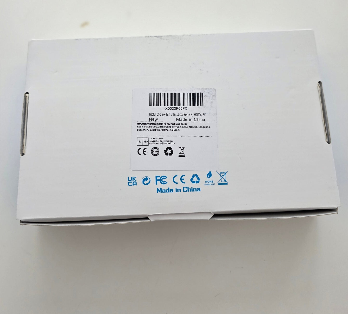 HDMI 2.0 Switch 7x1 4K@60Hz HDR Fernbedienung Schwarz