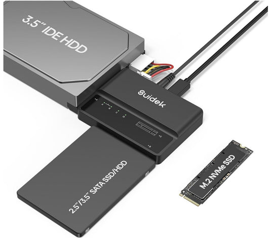 NVMe M.2 zu SATA/IDE Adapter USB 10Gbps SSD Gehäuse