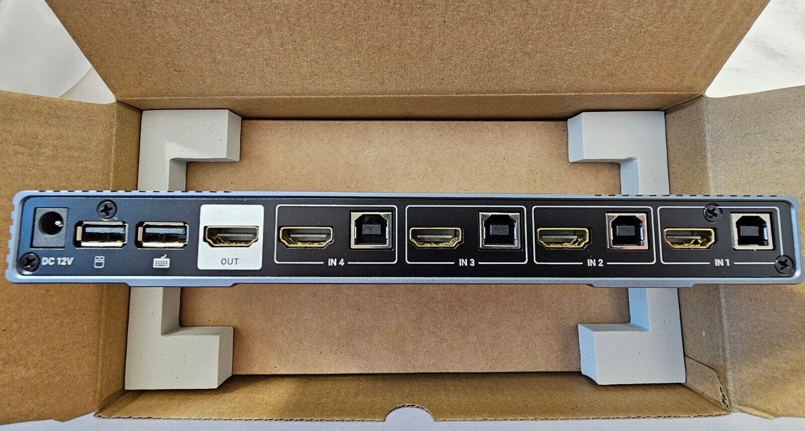 4K HDMI KVM Multiviewer 4x1 mit PIP POP 4K@30Hz Seamless Switching unterstützt