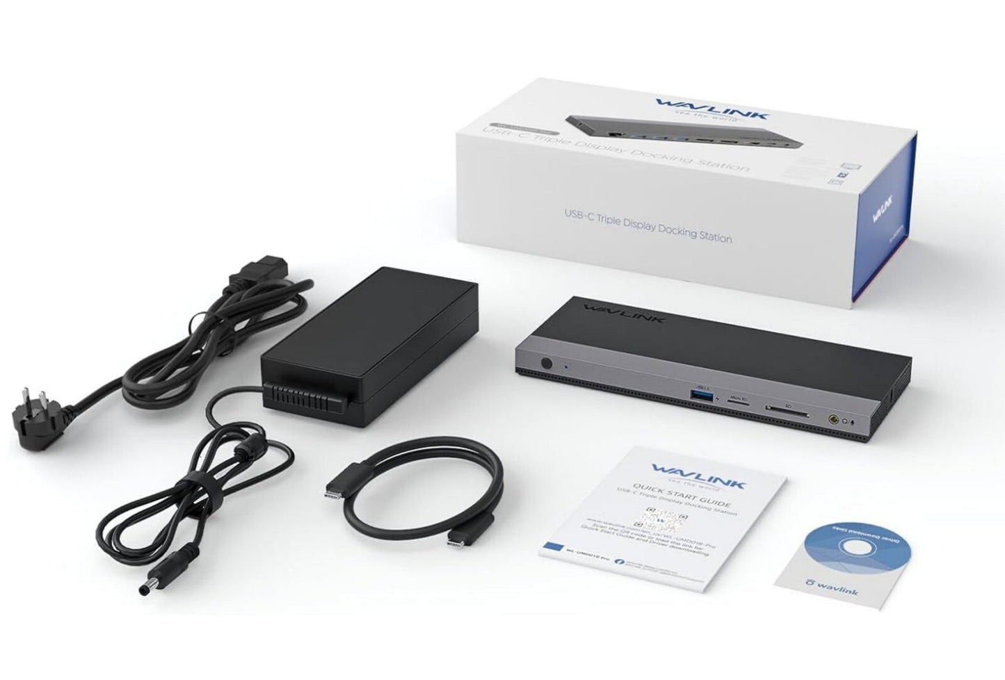 WAVLINK USB-C Docking Station 130W Triple Display HDMI DP Ethernet