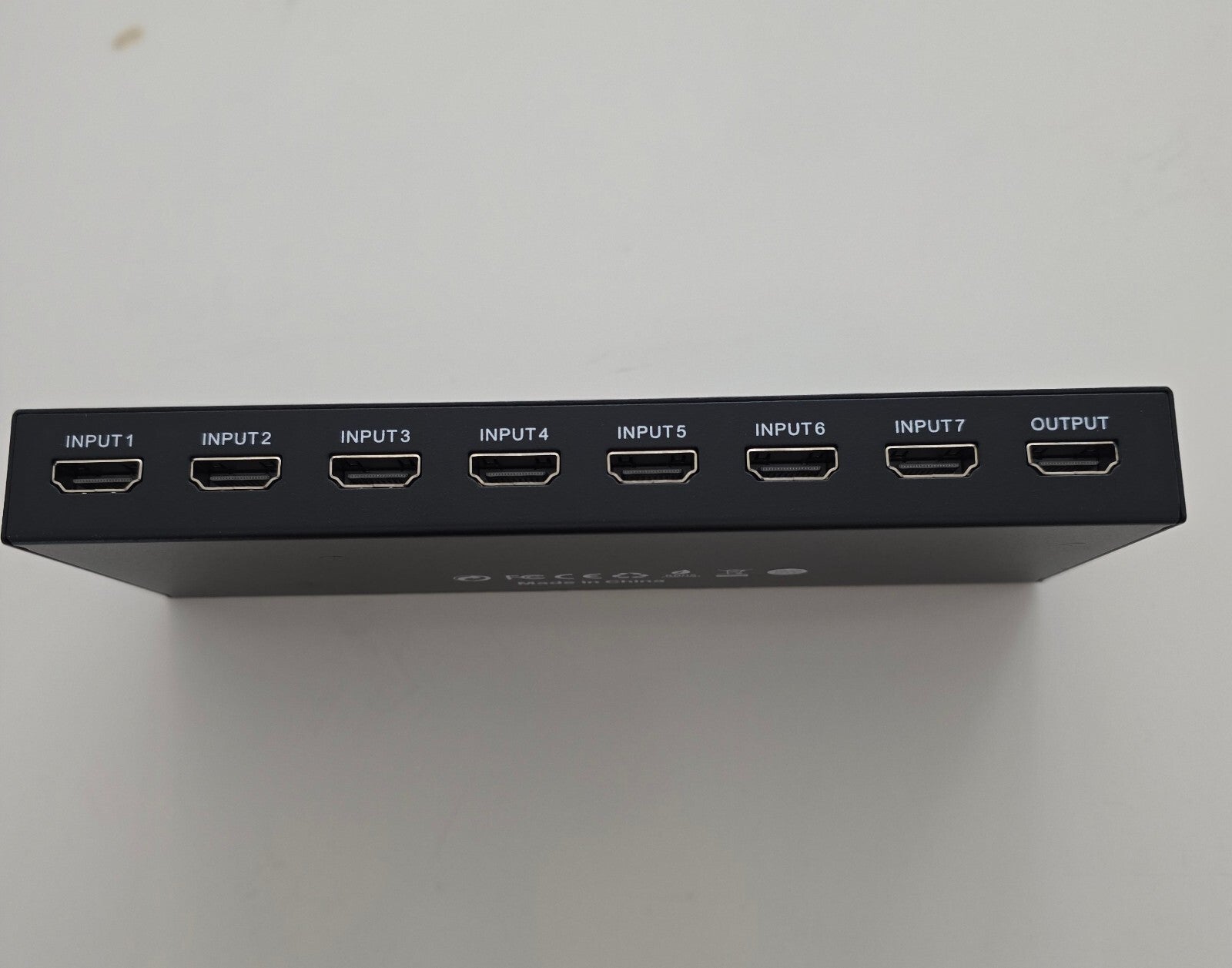 HDMI 2.0 Switch 7x1 4K@60Hz HDR Fernbedienung Schwarz