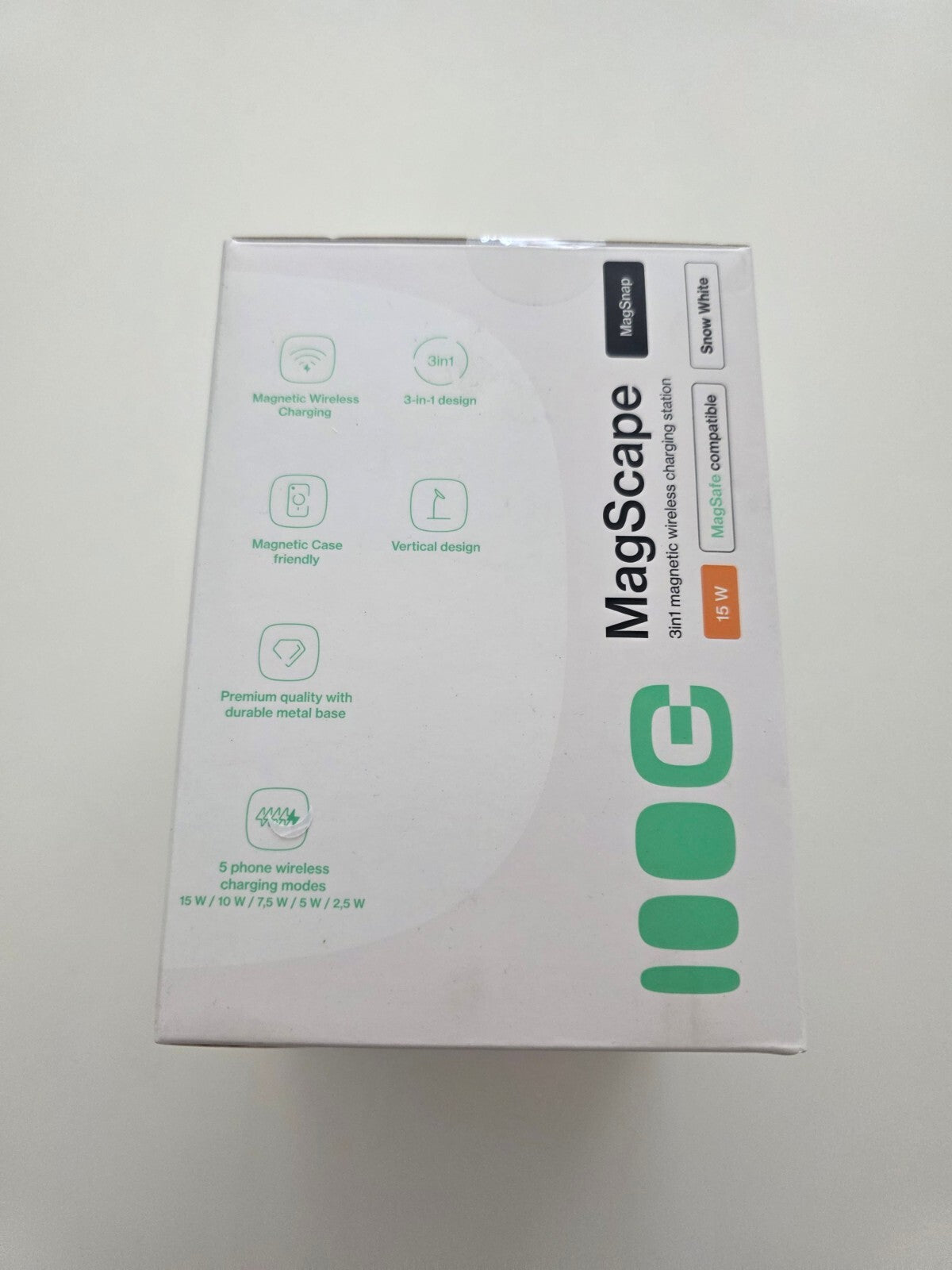 MagScape 3-in-1 MagSafe Ladeständer iPhone Watch AirPods Weiß
