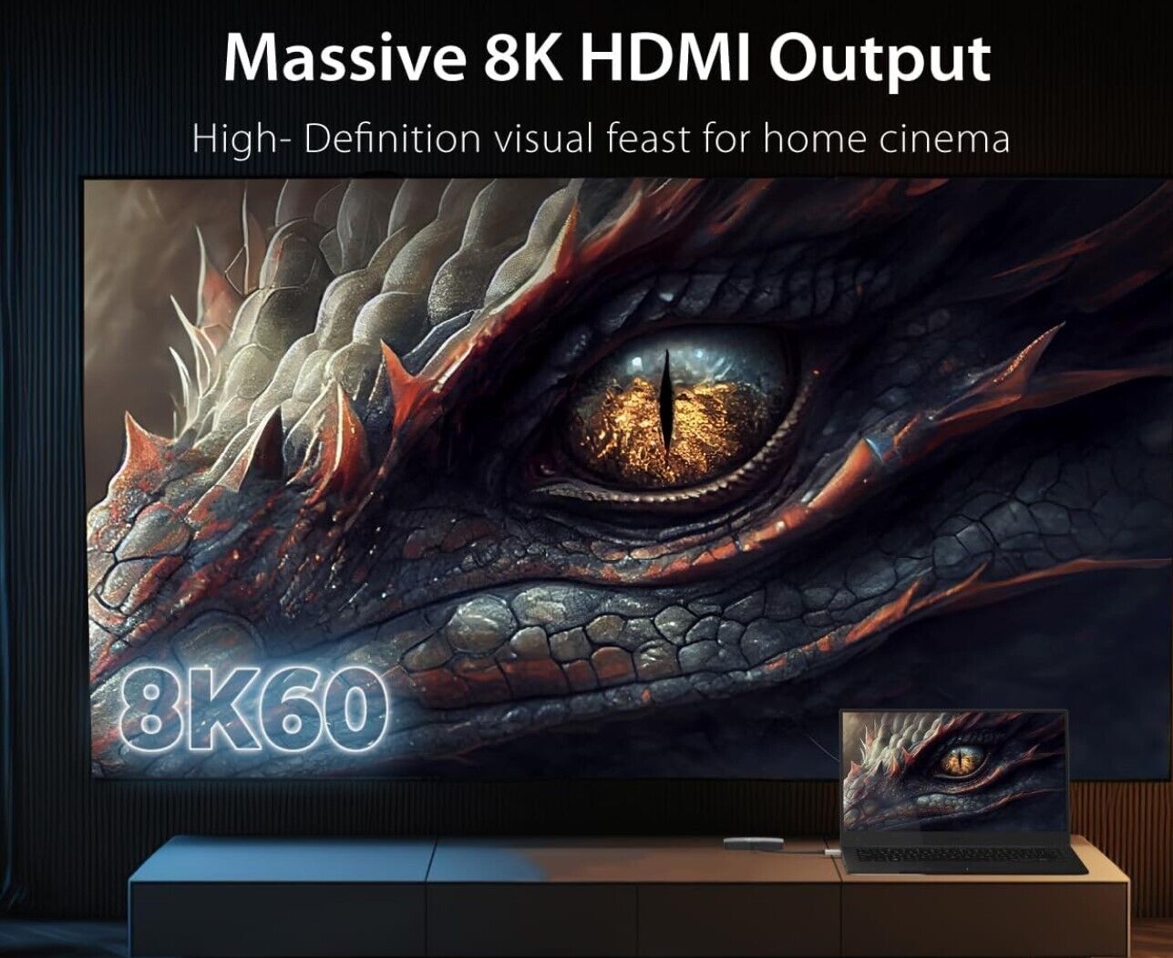 8K USB Typ C zu Dual HDMI Display Adapter - Einzel 8K60/4K144 oder Dual 4K60 - U
